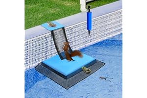 PEEH Pool Tier Saving Escape Ramp, Frog Log Saver Critter for Swimming Pool, Rescue for Frosch, Toads, Lizards, Ducks, Snakes, Eichhörnchen, Streifenhörnchen, Reduziert Pool Wartung Zubehör, Blau