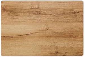 ‎KITCHENYEAH KitchenYeah© Platzsets Abwaschbare Placemats Set 6 45x30 cm Tischsets Platzdeckchen Platzset Tischset Esstisch Telleruntersetzer Waschbar Holzoptik - Braun - Holz