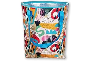 PROMOTIONGIFT Borsa termica pieghevole riutilizzabile, shopping, borsa da spiaggia leggera e resistente, con rivestimento interno in alluminio con perfetta funzione di raffreddamento