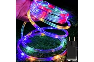 YRHome Guirlande lumineuse 50m 500LEDs avec fiche - Sangle extérieure avec minuteur 8 modes et variable IP44 Étanche Lumière décorative RGB LED pour intérieur extérieur fête Noël jardin terrasse
