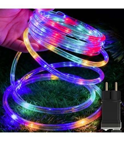 Rideaux Stalactites Extérieur 10m 600 LED Blanc Froid + Transfo Feeric