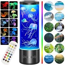 Radikor Lampara Medusa con 12 Ruidos Blancos, Jellyfish Lamp con ...