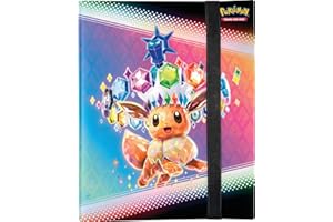 kompatibel für Pokemon Prismatische Entwicklungen Evoli Sammelalbum 9-Pocket Karten-Album für 360 Sammelkarten Prismatic Evolutions Binder/Portfolio
