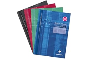 Clairefontaine 3039C Un Registre d'Appel Journalier pour Enseignants - A4 21x29,7 cm - 32 Pages avec Marges Détachables - Papier Blanc 90 g - Couverture Carte Pelliculée - Couleur Aléatoire