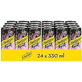 Schweppes Pink Zero Tonic with Currant Flavor, Sugar and Calorie Free - Can, Pack 24 x 33 cl