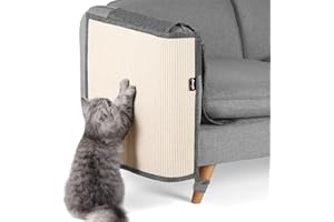 NATUYA Kratzschutz Sofa Katze Möbelschoner von Katzen - Katzenmöbel Schutz Katze Kratzschutz Kissen dehnbar Anti-Kratzer Sofa Kissen (Dunkelgrau, rechts)