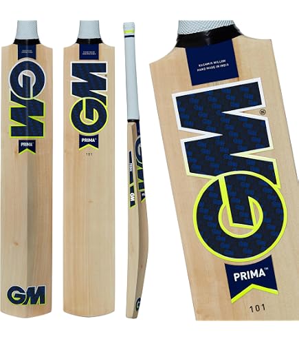 Buy n & Moore GM Cricket Bat - Kashmir Willow - HEX Grip - Available in Various Grades & Sizes