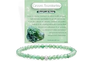 Farfume Pulseras de Cuentas para las Mujeres, 4mm Cristal Plata de ley 925 Piedra Natural Elásticas con Piedras Preciosas de para Mujer, Joyería de Chakra Regalos