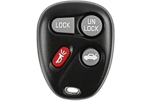 KeylessOption Llavero de repuesto para Chevrolet Chevy Impala Monte Carlo Pontiac Grand Prix 2001, 2002, 2003, 2004, 2005, 4 botones, requiere cerrajero