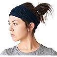CHARM Mens Elastic Japanese Headband - Long Hair Bandana Womens Head Wrap Dreads