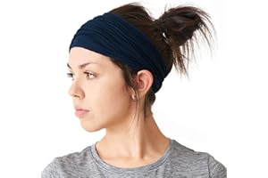 CHARM Uomo elastico bandana Fascia Per Capelli giapponese lungo capelli dreads testa incarto marina