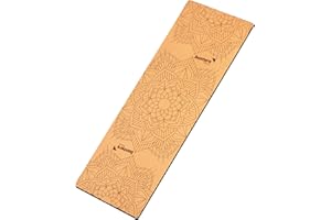 banters Mata do jogi z korka, ekologiczny korek + kauczuk naturalny, antypoślizgowy nadruk, z paskiem do noszenia