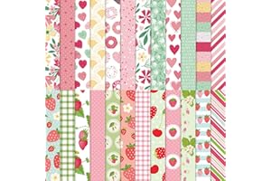 MTBRICEY 48 Fogli Carta per Scrapbooking Motivo in Frutta Carta per Origami Acquerello 24 Disegni Carta con Motivi 6 "X 6" Decoupage Decorativa per Festival Forniture Fai da te Fabbricazione Album Biglietti