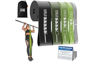 ‎WILD INSTINCTS Wild Instincts Premium Widerstandsbänder Krafttraining/Pull Up Band für Klimmzüge, Fitnessbänder Set/Resistance Bands Set/Gummiband Sport für Crossfit & Stretching +Tasche +Trainings App