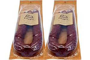 TU DESPENSA EN LA WEB Chorizo Picante Embutidos Alejandro - Lote 2 Chorizos Sin Gluten - Sin Lactosa - Chorizo Picante de la Rioja - Elaborado Artesanalmente con Magros de Primera Calidad