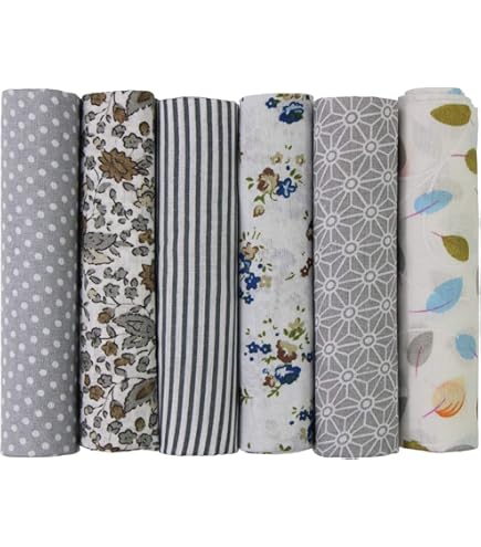 SAVITA Lot De 5 Carrés De Tissu à Carreaux De Noël - 45 X 45 Cm - 100