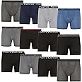 Pierre Calvini Mens Button Fly Boxer Shorts (6/12-Pack) – Anti-Chafe Fitted Mens Boxers - Soft, Breathable & Comfortable Multipack Underwear Suitable For Any Occasion