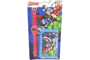 TDL Marvel Avengers Set Regalo Orologio + Portafoglio - Licenza Ufficiale -Watch & Wallet