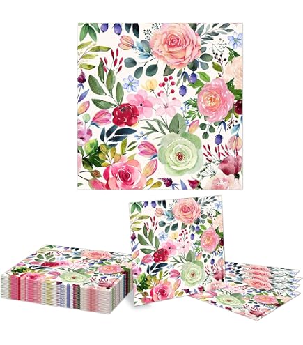 20 Servetten Bloemen En Tuin Motief - 33x33 Cm Papieren Servetten Voor Tafeldecoratie En Knutselen