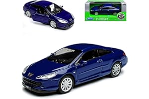 WeIIy Peugeot 407 Coupé Bleu 2004-2011 env. 1/43 1/36-1/46 Welly Modèle de voiture, Ohne Wunschkennzeichen