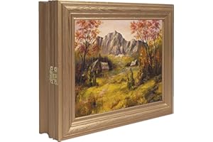 Cer-Plast Wooden Key Cabinet Wall Cabinet with Key Rack Wall Organiser for Key Storage Key Cabinet Vintage Look Wooden Key Box