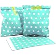 Frau WUNDERVoll Papiertüten Helltürkis – 25 Stück, 13 X 16,5 Cm, 45 G Papier, Für Candybar & Geschenke