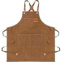 Nanxson Grembiule Da Lavoro In Tela Resistente Con Bretelle Larghe – Ideale Per Falegnameria, Giardinaggio, Cucina E Officina