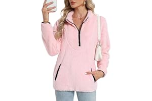 Koerye Felpe Donna Senza Cappuccio Pullover Pile Top Casual Termico Manica Lunga Pullover Tops Eleganti Caldo Hoodie Fleece Jumper