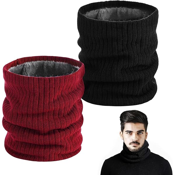 Winter Schlauchschal Wendbar - Fleece Halstuch Als Gesichtsmaske
