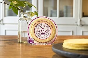 La Reina de las Tortillas - Tortillas de maïs jaune 100% nixtamalisées. Convient aux végétaliens et aux coeliaques. Emballé sous vide. 250 g. 12 cm. Expiration de 4 mois. 11 unités env.