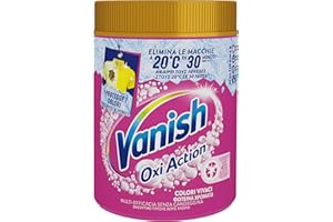 Vanish Oxi Action Multipower Polvere Rosa, Smacchiatore per Capi Colorati, 1 Confezione da 1Kg di Smacchiatore per Bucato, Additivo Lavatrice Multiazione senza Candeggina