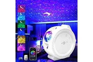 VOGHERB Galaxy Projector Night Light: 3 in 1 Star Lights Projector with Nebula Ocean Moon, Kids Adults 3D Starlight Sensory Lights with Voice/Timer Control,Compatible Alexa Google Assistant,for Bedroom Gifts