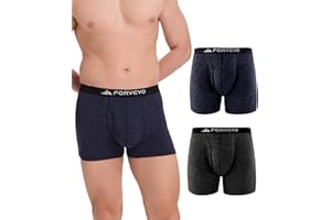 FORVEVO 2-pak męskich bokserek z wełny merynosów, oddychająca bielizna wełniana dla mężczyzn, wygodne bokserki odprowadzające wilgoć