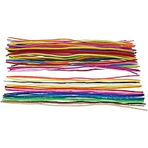 100 Stück Glitzer Pfeifenreiniger - Bunte Chenille-Stiele Für Basteln