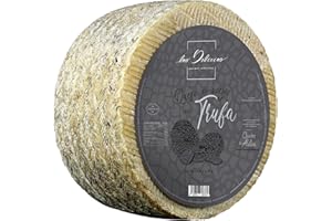 QUESOS LA ALDEA CALIDAD ARTESANAL QUESOS LA ALDEA | Queso Artesano de Oveja Semicurado con Trufa 1.5 kg | Queso Semi Curado Gourmet | Lote de Quesos Perfecto para Regalo, Cestas Navidad Gourmet y Pack para Regalar