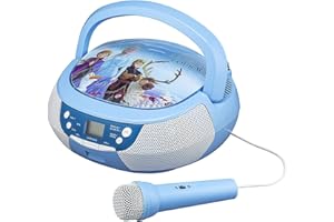 eKids FR-430V2 - Disney Frozen 2 - Lecteur CD avec Microphone