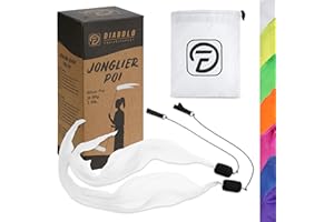 Diabolo Freizeitsport Angel Wings Spinning Pois, 60 cm, UV, para adultos, adecuado para principiantes y profesionales