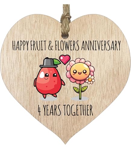 4th Wedding Anniversary Card Fruit Anniversary Card By I AM A