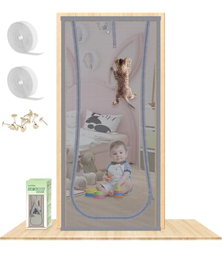 IGXX Cat Screen Door With Double-Sided Zip, Pet Mesh Screen Fits - View #2