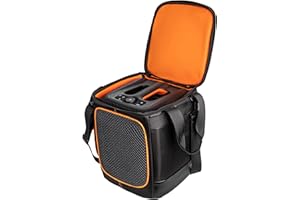 Hzycwgone Hülle Tragetasche Reise Robuste Umhängetasche Schutztasche für JBL PartyBox Encore Essential– Tragbarer Party-Lautsprecher mit Mikrofon,Schwarz