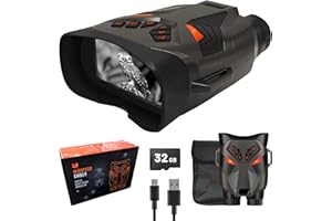 Gafas de visión nocturna Nightfox Ember, prismáticos de visión nocturna, fáciles de usar con pantalla extragrande, aumento de 4x, alcance de 250 m, grabación de video 4K, gafas NVG para adultos, para