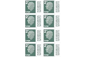 Albian Trading 2nd Class Large Letter Stamps (8 Pack) - Barcoded Self Adhesive UK Large Letter Postage Stamps for Postage - (8 Total)