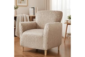 LiveGo Rozciągliwy pokrowiec na fotel bankietowy, dzianinowe pokrowce na krzesła z podłokietnikami, antypoślizgowy wodoodporny pokrowiec na krzesło do salonu, biura, recepcji i ochrona mebli przyjazna