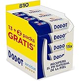 Dodot Toallitas Sensitive Para Bebé, 810 Toallitas (15 Packs De 54 Unidades), Protección de confianza Dodot con 0% alcohol