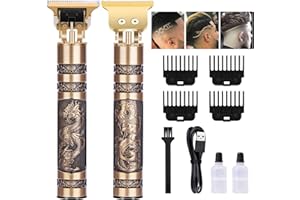 Guijiyi Beard Trimmer Men,Professional Hair Clippers Men,Cordless Electric Hair Trimmer Precision T Blade Trimmer,USB Rechargeable Beard Grooming Kit