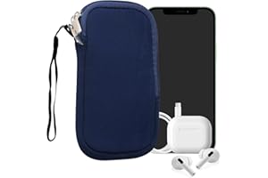 kwmobile Uniwersalny futerał na smartfona - Etui ochronne 16,5 x 8,9 cm na telefon komórkowy L - 6,5" Neopren ciemnoniebieski