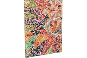 PAPERBLANKS Gaudi’s Sun (Gaudi’s Mosaics) Ultra Lined Hardback Journal (Wrap Closure)