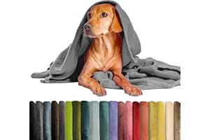 Schecker Mikrofaserdecke Premium 1Stück 150 cm x 95 cm ohne Bestickung braun