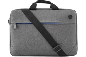 HP Prelude Bolsa para Portátil de 15,6" - (Correa Ajustable, Bolsillo Acolchado, Tejido Resistente al Agua), Color Gris
