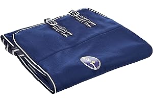 CWELL NEW NAVY HORSE COB PONY SHOW TRAVEL FLEECE RUG 3'6-7'0" stable cooler choice of Sizes